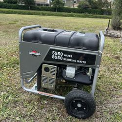 Generator Duol Fuel Portable, Briggs & Stratton-5500 Watts/8550 Starting Watts- Gas Electric Start 