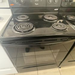 WHIRLPOOL COIL STOVE BLACK