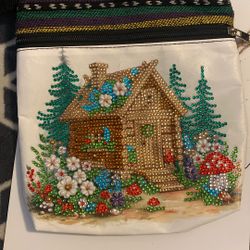 Crossbody Diamond Art Purse 
