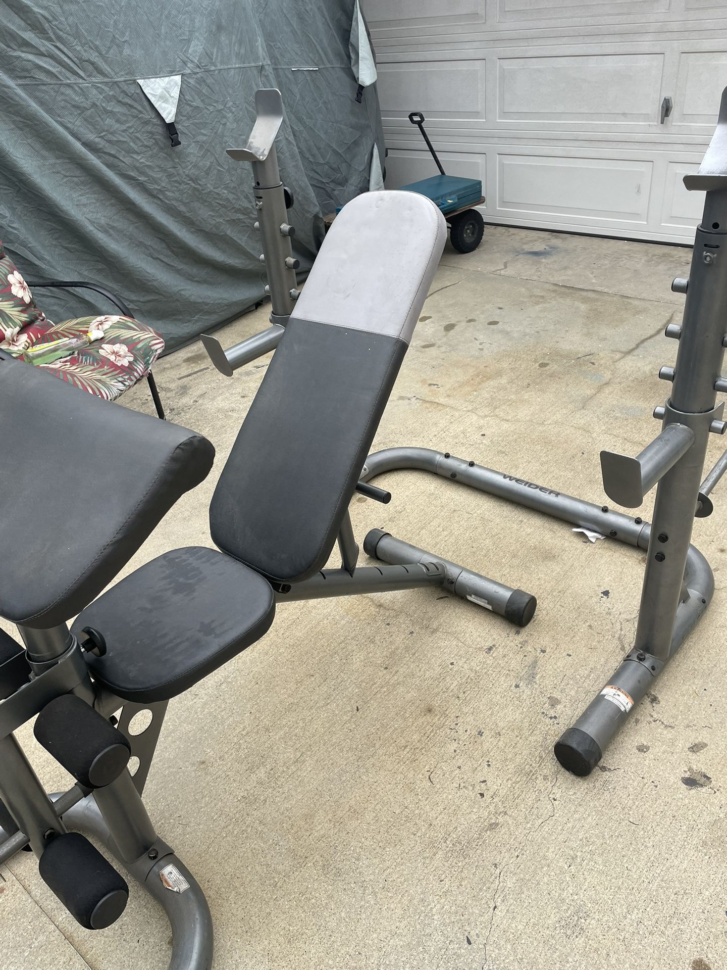 Olympic Weight Bench/ Rack. 120 Dollars