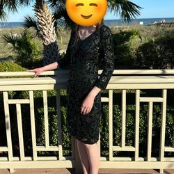 Cocktail Dress — Size 4 - Alex Evenings Sequin 