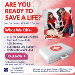 CPR, First Aid, AED and BLS Certification