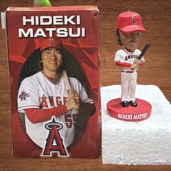 LOS ANGELES ANGELS HIDEKI MATSUI #55 STARS OF JAPAN. BOBBLEHEAD DOLL  4”