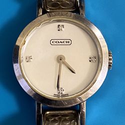 Coach Diamonds Watch Swiss Movement Battery Changed December 28th.