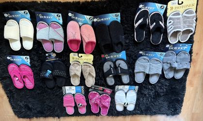 New Women’s Isotoner Slippers Size L 8.5/9 2 Pairs For $10! Please Read Post Before Messaging