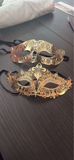 His & Hers Gold Masks