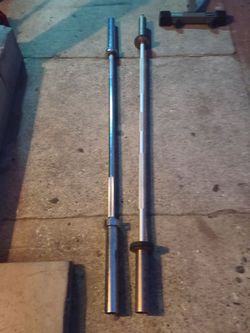 Olympic bars with locks
