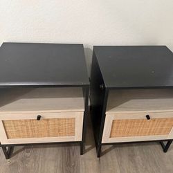 Modern nightstands, like new. 