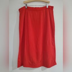 Vintage Red midi pencil skirt size 11 