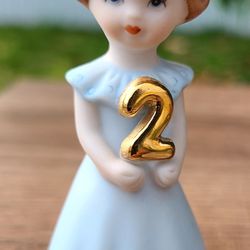 Growing Up Birthday Girl 1, 3" Porcelain Figurine