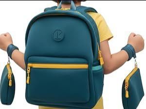 Backpack for airplane with 2 zipper pouch | Preschool backpack boys