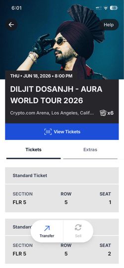 Diljit Dosanjh Aura world Tour Thur June 18