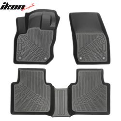 Fits 2025 Volkswagen Tiguan Floor Mats TPE All Weather 3D Heavy Duty Carpets