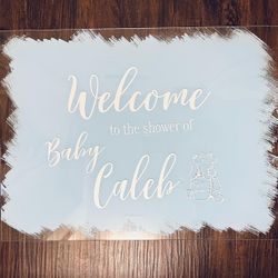 Acrylic sign