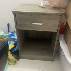 Night Stand Grayish Brown 