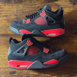 JORDAN 4 RED THUNDERS SIZE 9.5 REP BOX