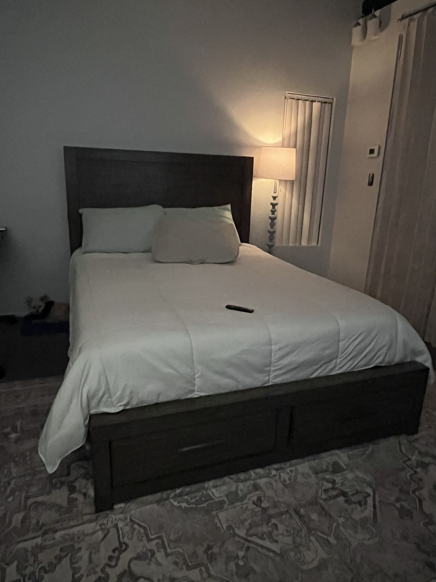 Queen Bed frame With Drawers
