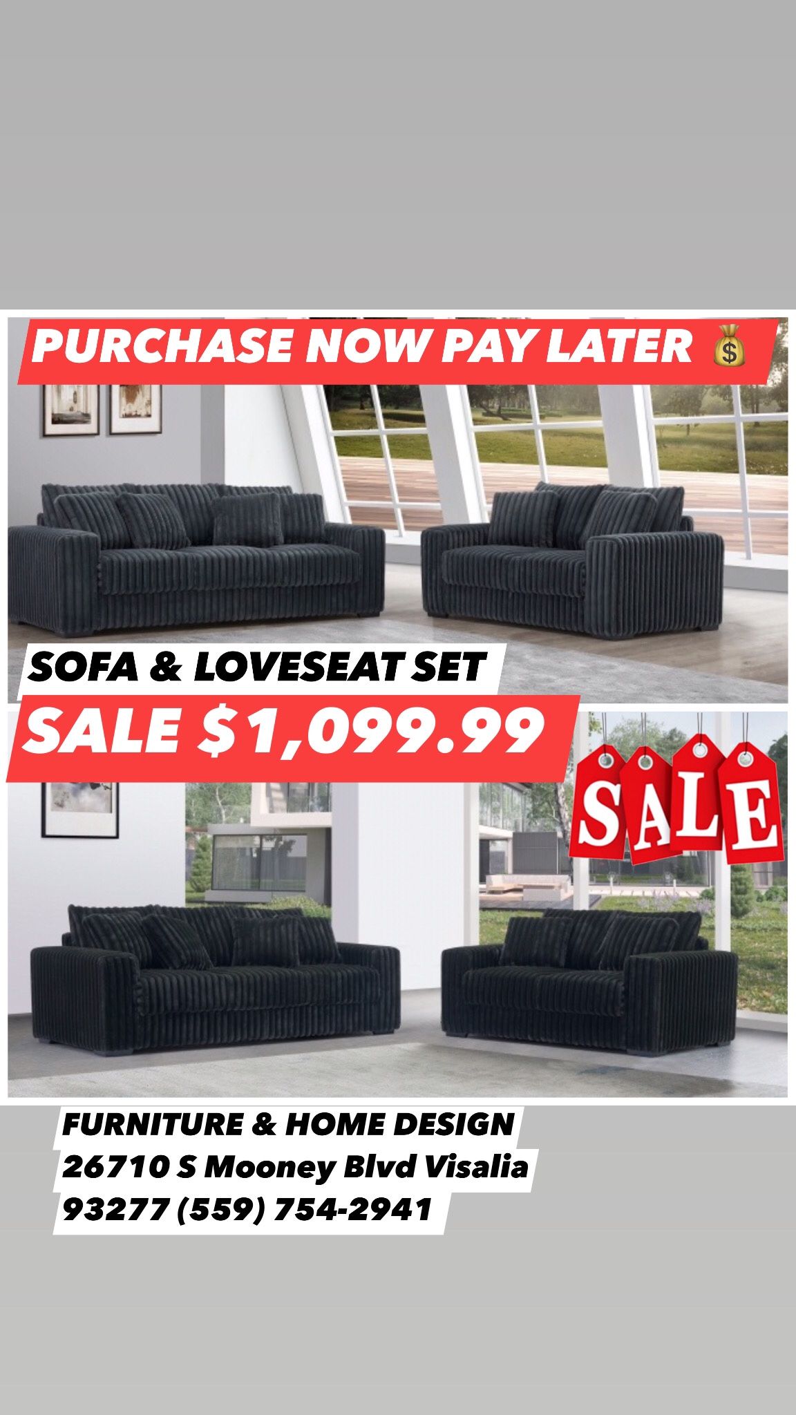 2pcs Sofa Set