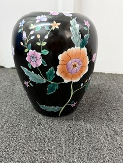 Vintage floral vase