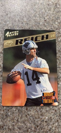 Action Packed Frank Reich Carolina Panthers Football Card