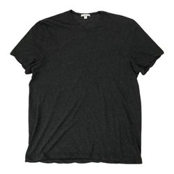 James Perse Crew Neck Shirt Mens XL 4 Dark Gray Short Sleeve Cotton Made In USA