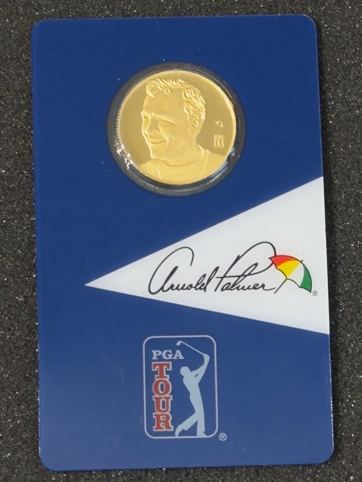 2021 PAMP Suisse Arnold Palmer PGA Tour Gold Proof Coin