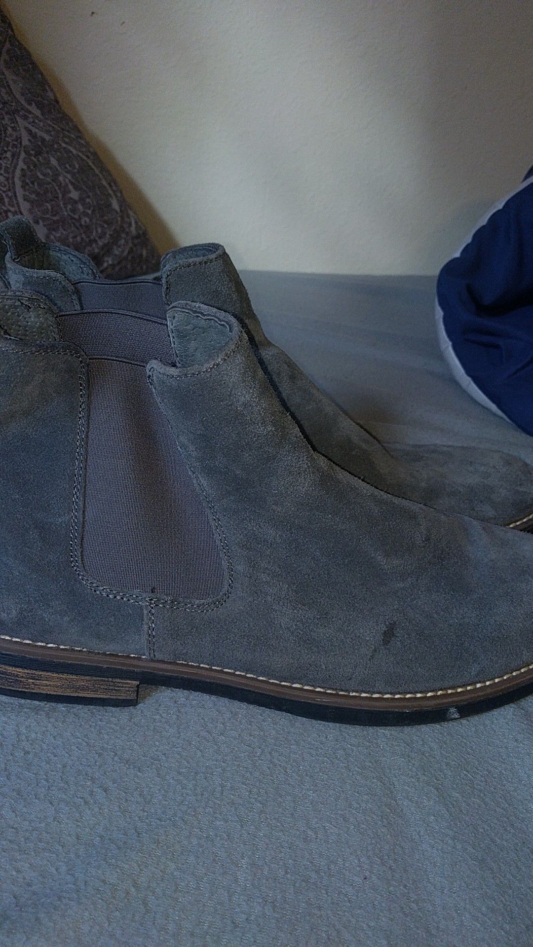 Grey Chelsea Boots