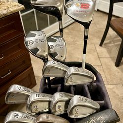 Complete Titleist & TaylorMade Golf Set w/Bag