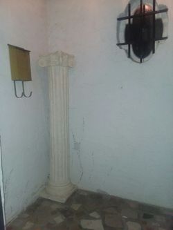 White, Concrete, Large, Italian Column