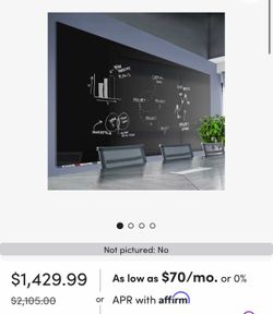 Aria Horizontal Glass Whiteboard Wall Mounted By Ghent