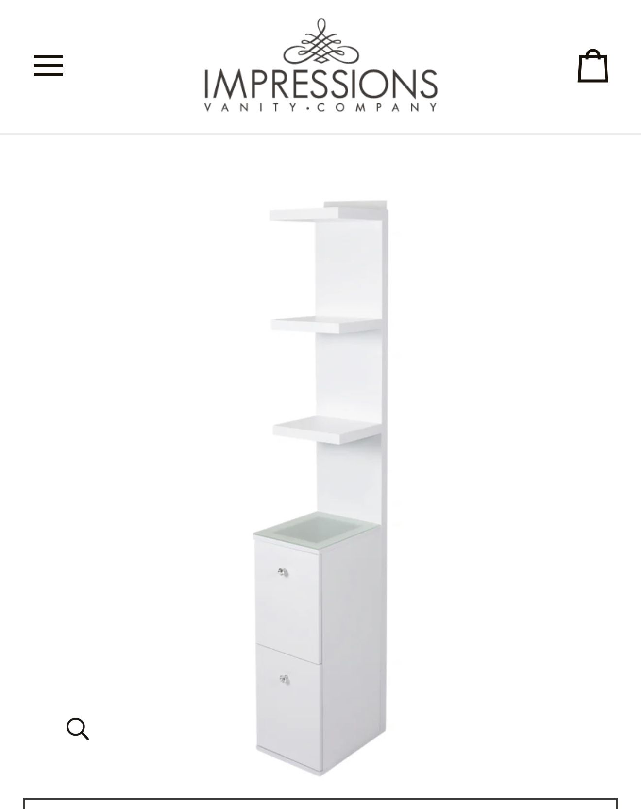 Brand New In Box Impression Vanity Display Shelf