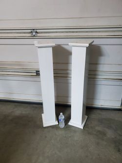 Pedestal wooden (2) 40" Tall