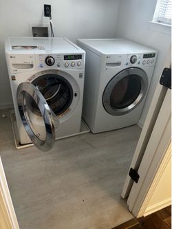 LG washer and dryer