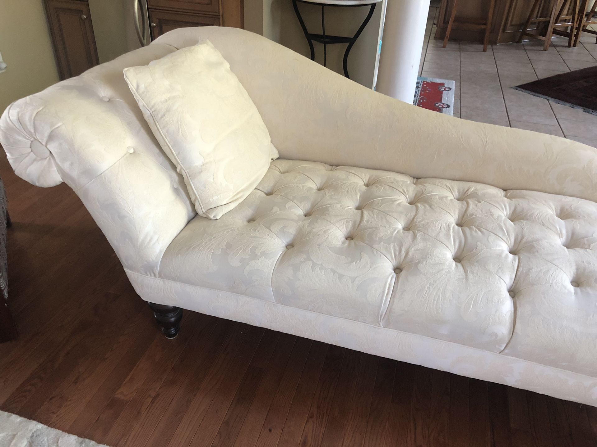 Ivory colored chaise