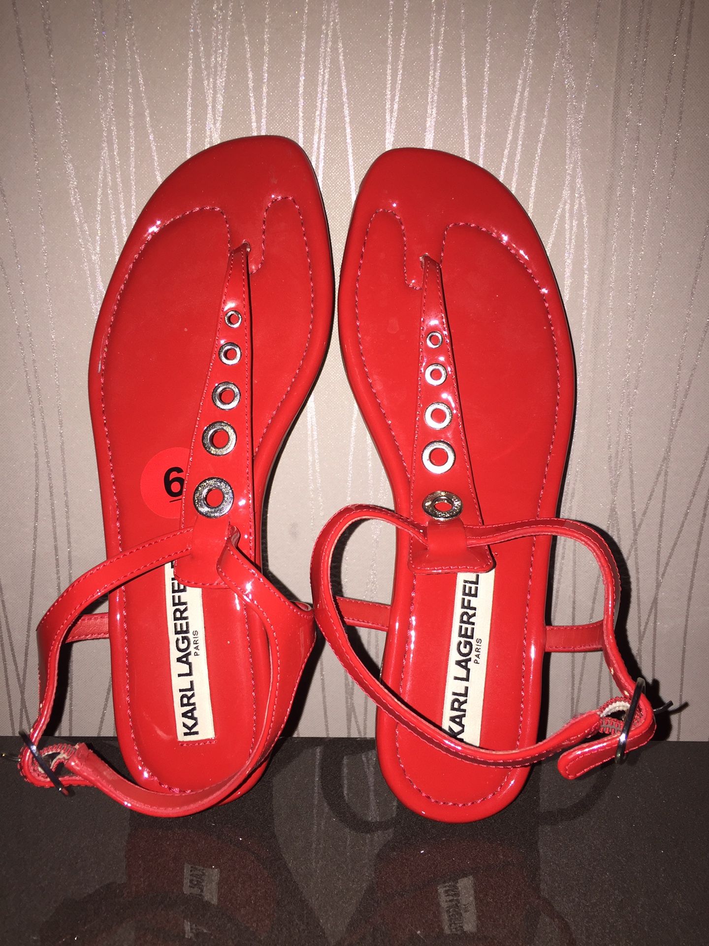 Karl Lagerfeld Women’s size 6 Red Sandals