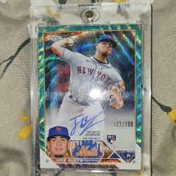 2013 Topps Chrome ROOKIE. Jose Butto autographed Green refractor /199