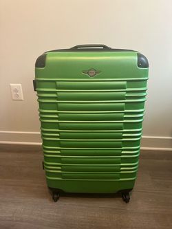 Green Hard Shell Spinner Luggage Suitcase