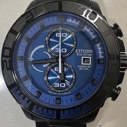 Citizen B612-S087058 Chronograph Date Box Eco Drive Solar Mens Watch