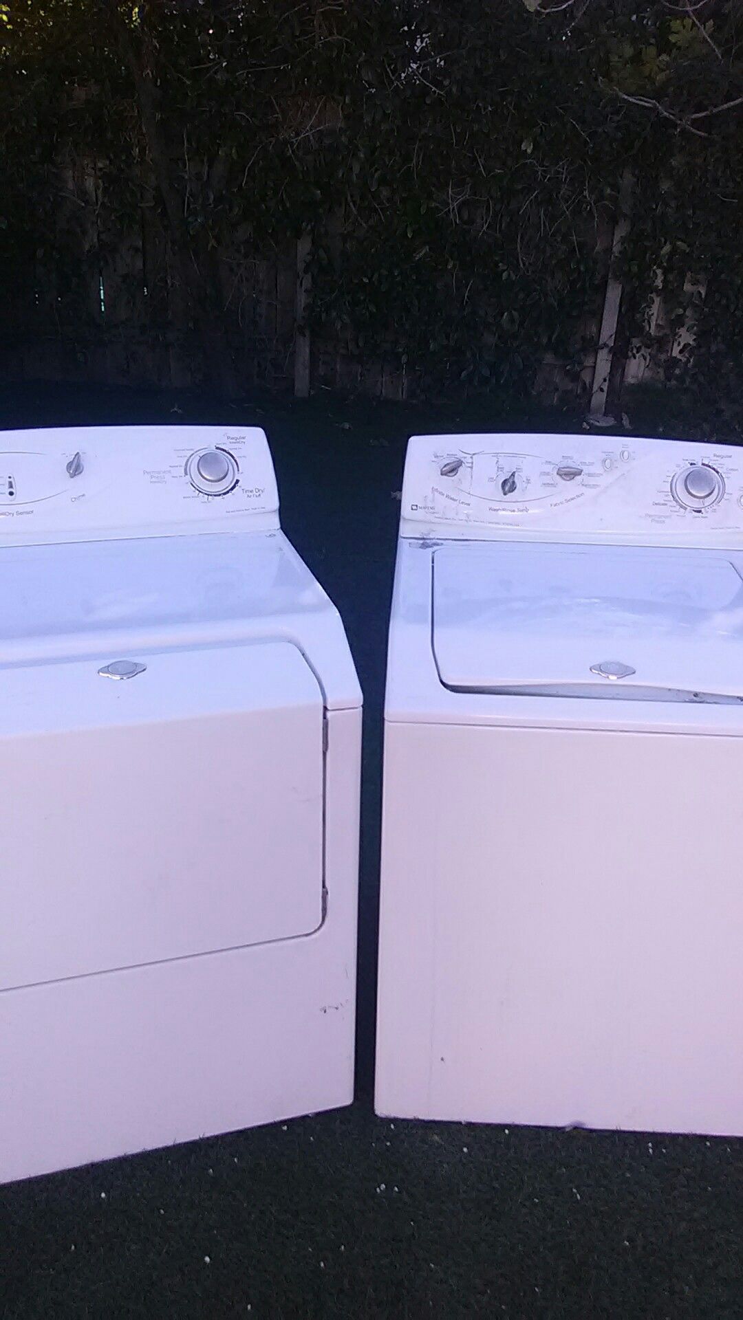 washer and dryer