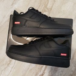 Supreme x Air Force 1 Low Box Logo Black