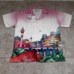 Casablanca Button Sleeve Shirt Silk Fabric Any Colors 