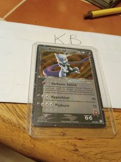 Rocket's Mewtwo ex Pokémon Card 99/109