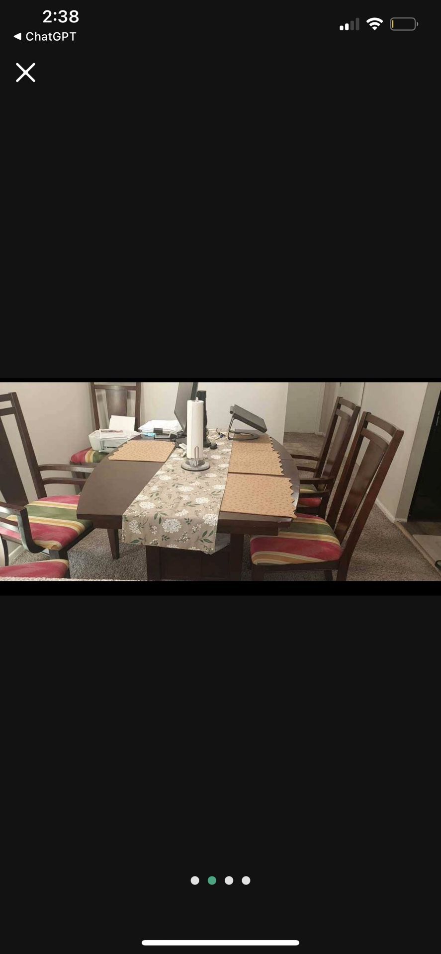 Dining Table With 4 Chairs