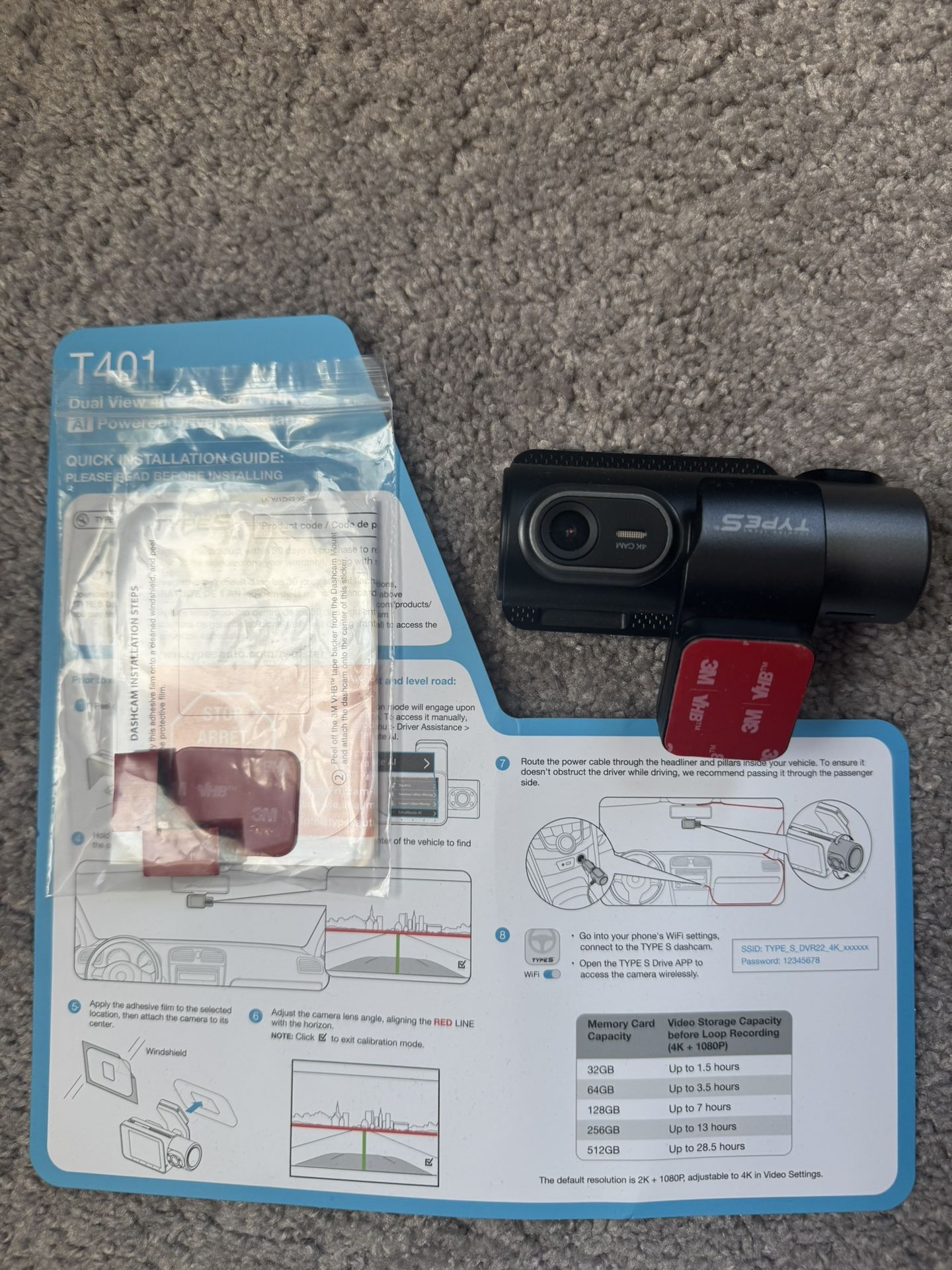 4K Dash Camera BRAND NEW
