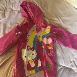 Girls 4T Hello Kitty Raincoat 