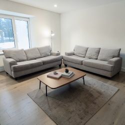 Grey Couch Set Sectional Pullout Beds 