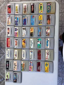 Nintendo Super Famicom Cassettes (38 total) Japanese version