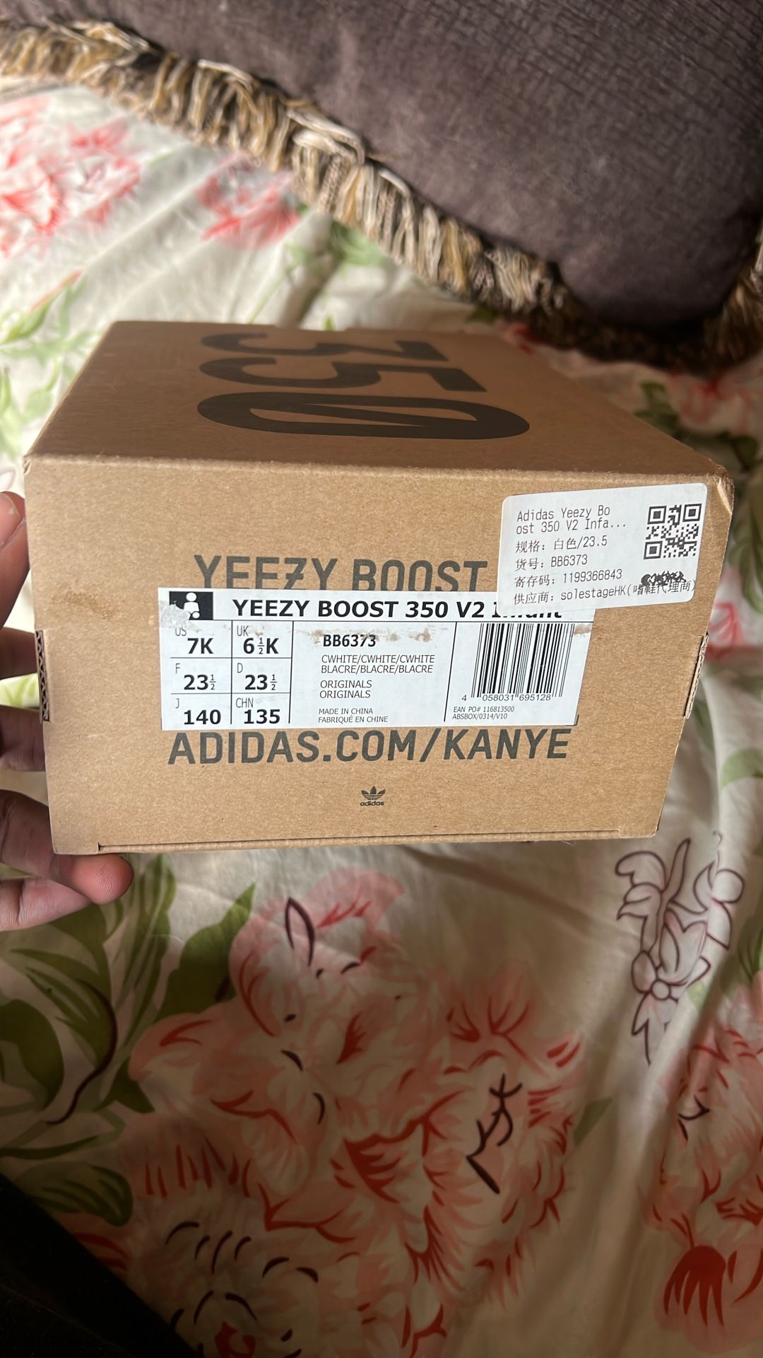 adidas Yeezy Boost 350 V2 Cream White (Infants) - coffeafoods.com
