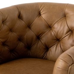 Real Leather Swivel Chair