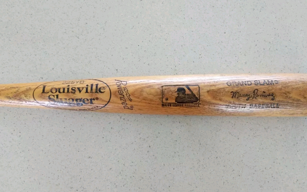 RARE Louisville Slugger Grand Slam Youth Baseball Wood Bat 225YB Manny Ramirez